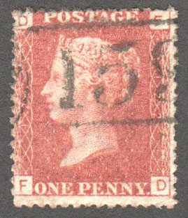 Great Britain Scott 33 Used Plate 122 - GC - Click Image to Close